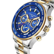 Filippo Loreti Ascari Monza Two Tone Blue Gold Steel - Watches.com - 00830