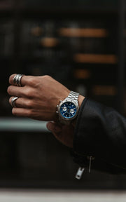 Filippo Loreti Ascari Retro Blue Link - Watches.com - 00545