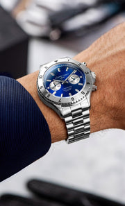 Filippo Loreti Ascari Retro Blue Link - Watches.com - 00545