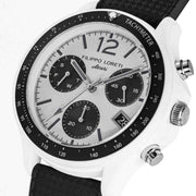 Filippo Loreti Ascari Scuderia Bianconero Chronograph White - Watches.com - 01105