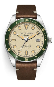 Filippo Loreti Eterno Automatic Cream Diver - Watches.com - 00871