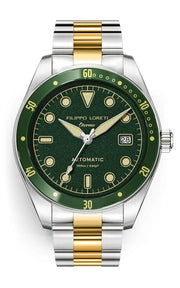 Filippo Loreti Eterno Automatic Two Tone Gold Diver - Watches.com - 01021