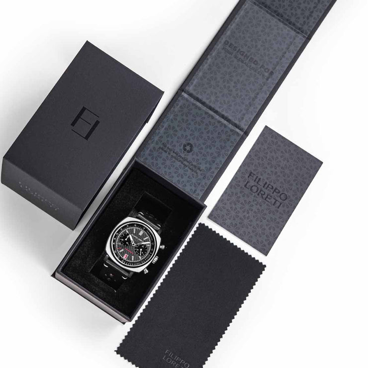 Filippo Loreti Retro Drive Chrono Black - Watches.com - 01087