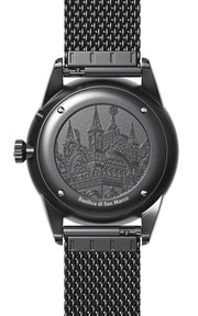 Filippo Loreti Venice Moonphase Black Gold Mesh - Watches.com - 40501