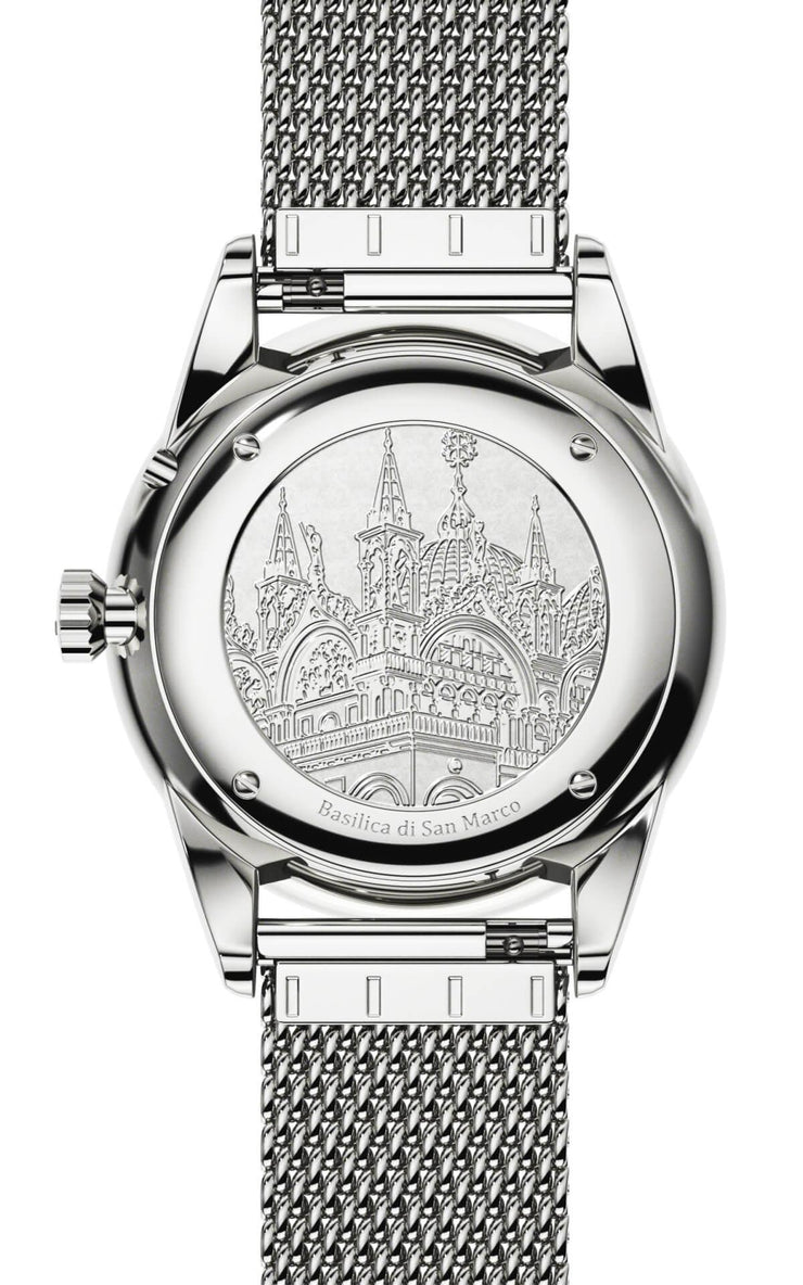 Filippo Loreti Venice Moonphase Silver Mesh - Watches.com - 40101