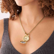 Fossil Jacqueline Gold Watch Locket Necklace - Watches.com - ES5292