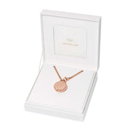 Fossil Jacqueline Rose Gold Watch Locket Necklace - Watches.com - ES5282