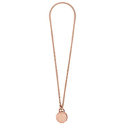 Fossil Jacqueline Rose Gold Watch Locket Necklace - Watches.com - ES5282