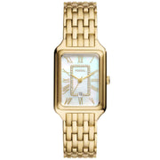 Fossil Raquel Date Gold Mother Of Pearl SS - Watches.com - ES5304