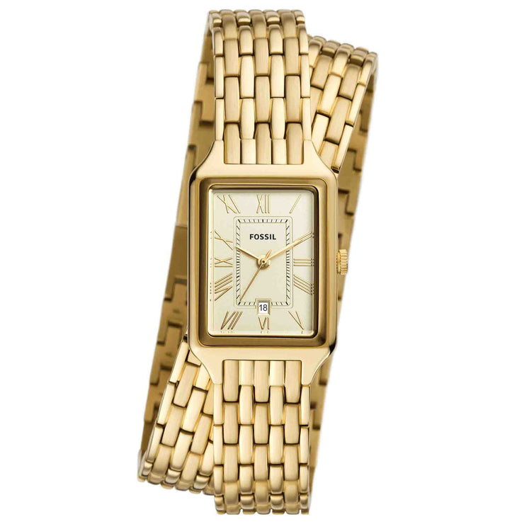 Fossil Raquel Date Gold Wrap SS - Watches.com - ES5302