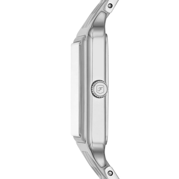 Fossil Raquel Date Silver SS angled shot picture