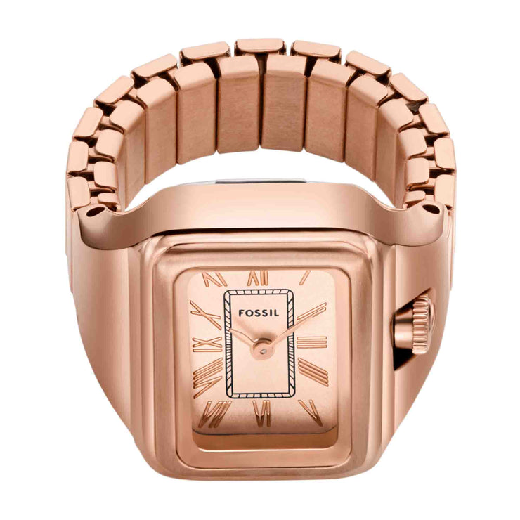 Fossil Raquel Watch Ring Rose Gold SS - Watches.com - ES5345