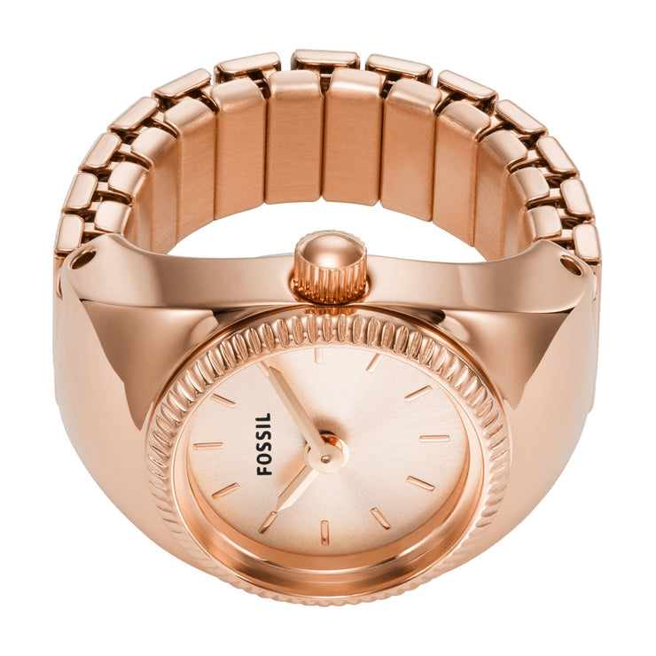 Fossil Watch Ring Two - Hand Rose Gold SS - Watches.com - ES5247