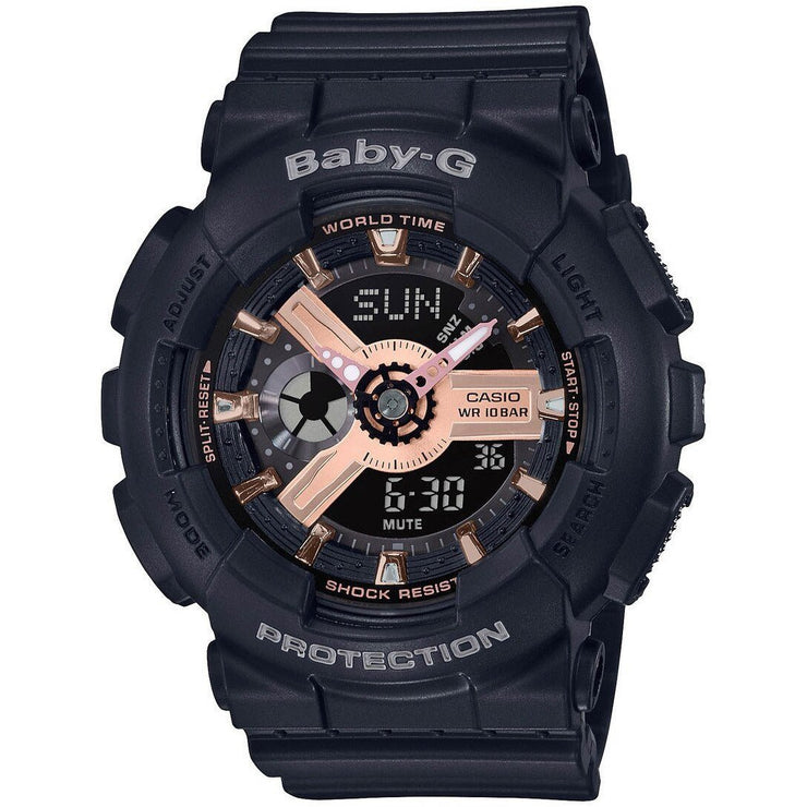 G - Shock BA110RG Baby - G Rose Gold Black - Watches.com - BA110RG - 1A