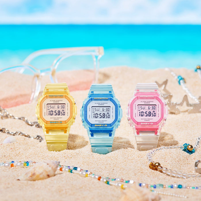 G-Shock BGD565 Digital Summer Jelly Blue angled shot picture