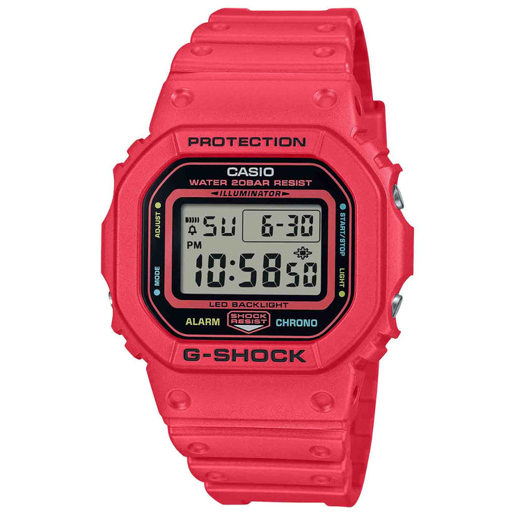 G - Shock DW5600 Digital Energy Pack Red - Watches.com - DW - 5600EP - 4