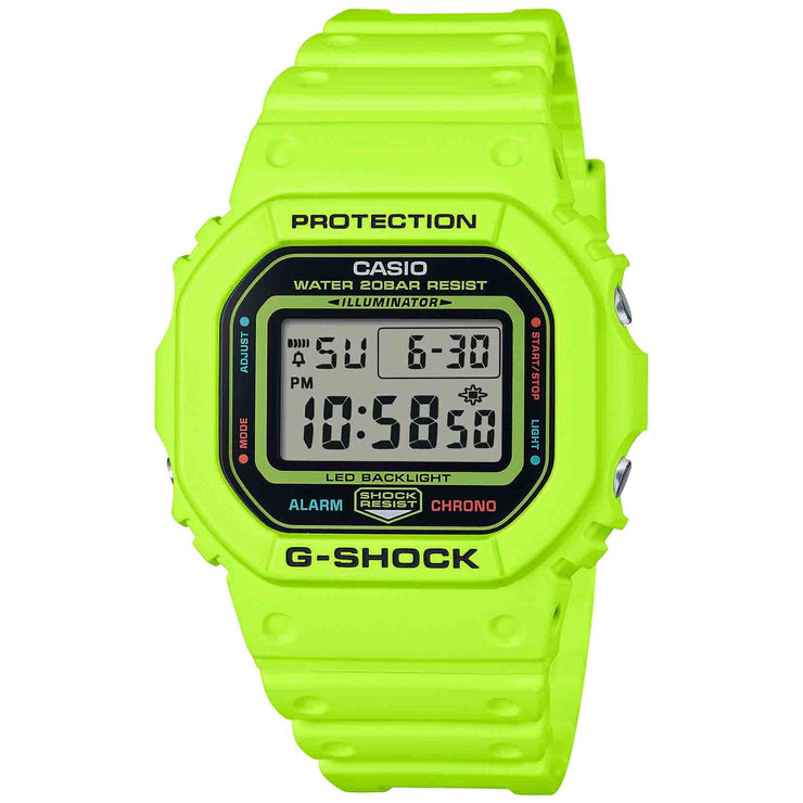 G - Shock DW5600 Digital Energy Pack Yellow - Watches.com - DW - 5600EP - 9