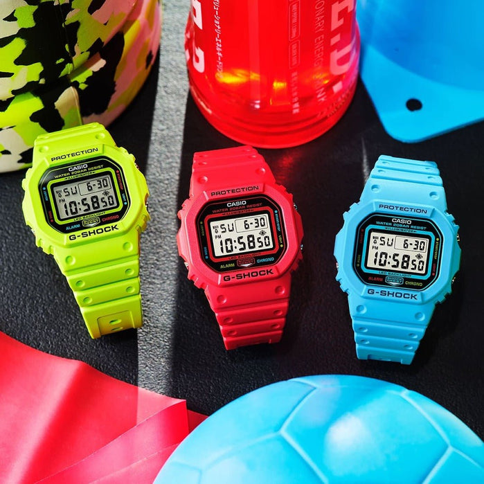 G-Shock DW5600 Digital Energy Pack Yellow angled shot picture