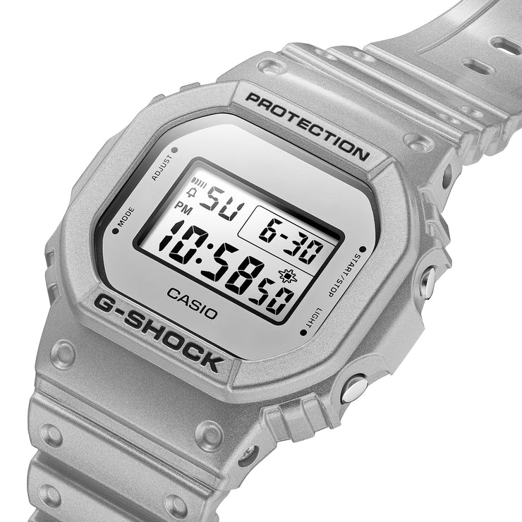 G Shock DW5600 Forgotten Future Silver Watches