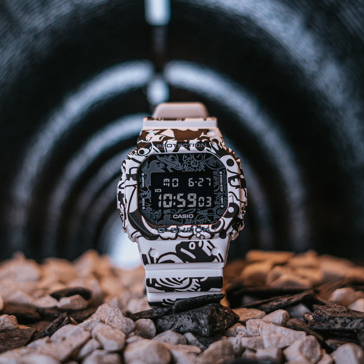 G - Shock DW5600 G - Universe Black White - Watches.com - DW5600GU - 7