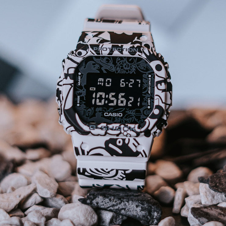 G - Shock DW5600 G - Universe Black White - Watches.com - DW5600GU - 7