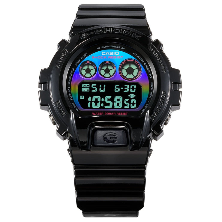 G - Shock DW6900 Gamer's Rainbow Black - Watches.com - DW6900RGB - 1