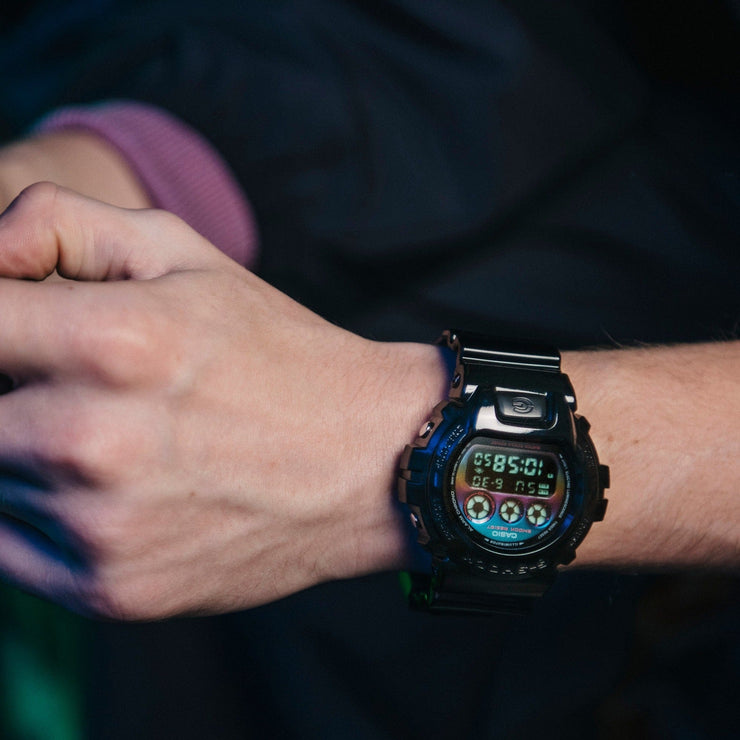 G - Shock DW6900 Gamer's Rainbow Black - Watches.com - DW6900RGB - 1