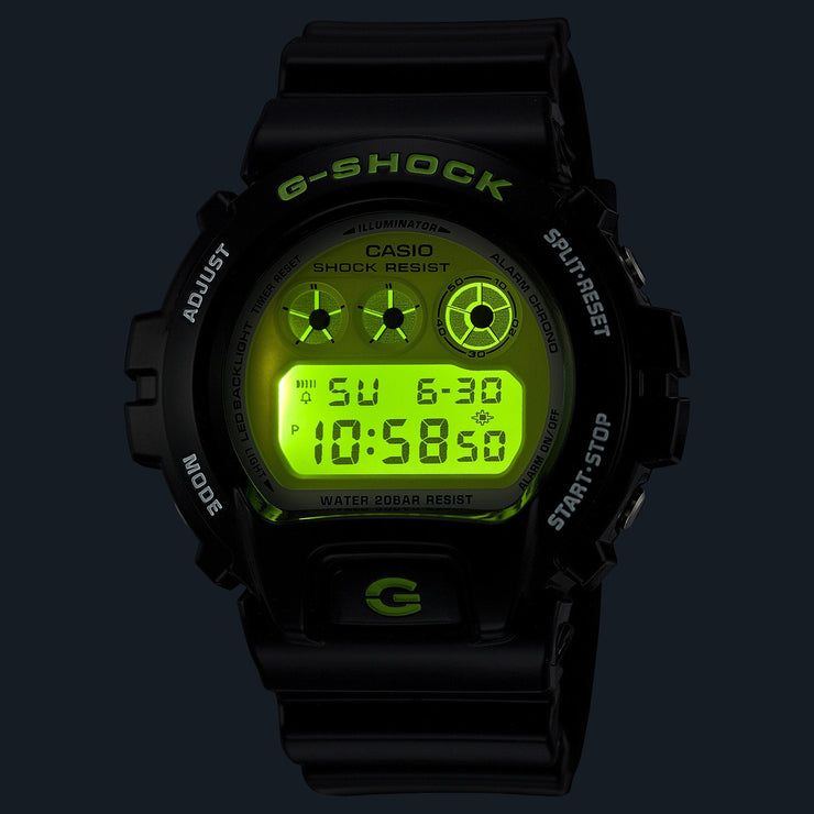 G - Shock DW6900 Vibrant Black - Watches.com - DW6900RCS - 1