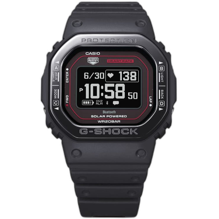 G - Shock DWH5600 G - Squad Bluetooth Gear Oximeter Black - Watches.com - DW - H5600MB - 1A4