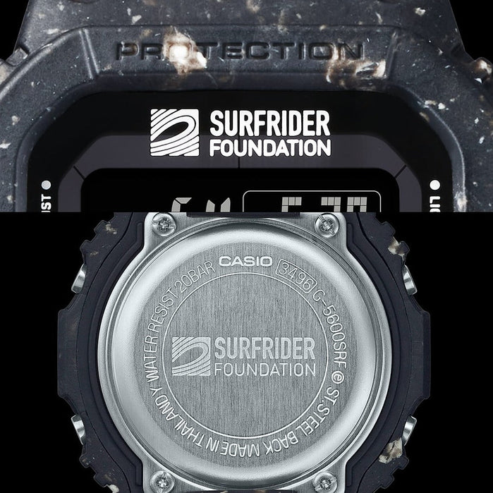 G-Shock G5600 x Surfrider Foundation Digital Black Limited Edition angled shot picture