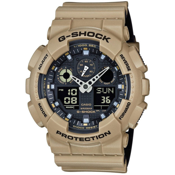 G - Shock GA - 100 Military Series Sand - Watches.com - GA - 100L - 8A