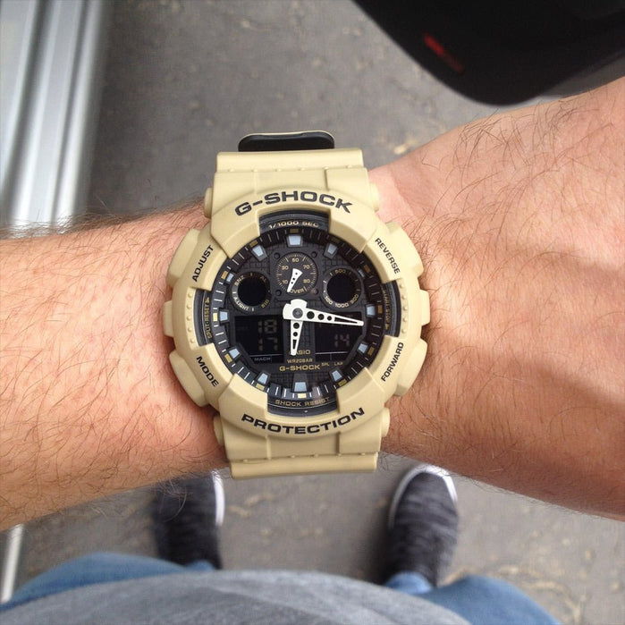 G-Shock GA-100 Military Series Sand angled shot picture