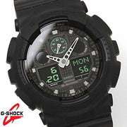 G - Shock GA - 100MB Classic X - Large Digital Matte Black Green - Watches.com - GA100MB - 1A