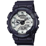 G - Shock GA - 110 Ana - Digi Black Brilliant White - Watches.com - GA110WD - 1A