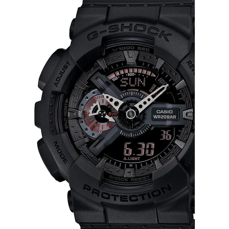 G - Shock GA - 110MB Classic Military X - Large Matte Black - Watches.com - GA110MB - 1A