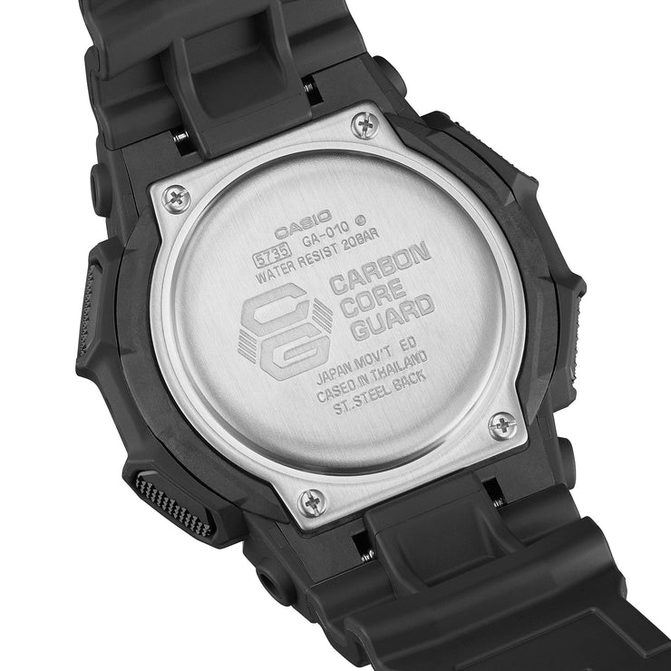 G - Shock GA010 Rugged Ana - Digi 10 Year Battery Black - Watches.com - GA - 010 - 1A