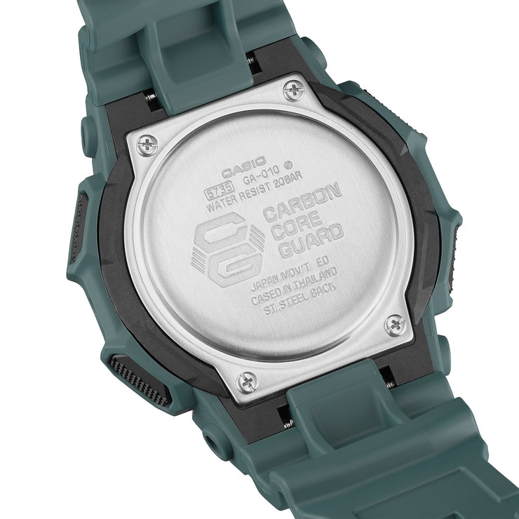 G - Shock GA010 Rugged Ana - Digi 10 Year Battery Green - Watches.com - GA - 010 - 2A