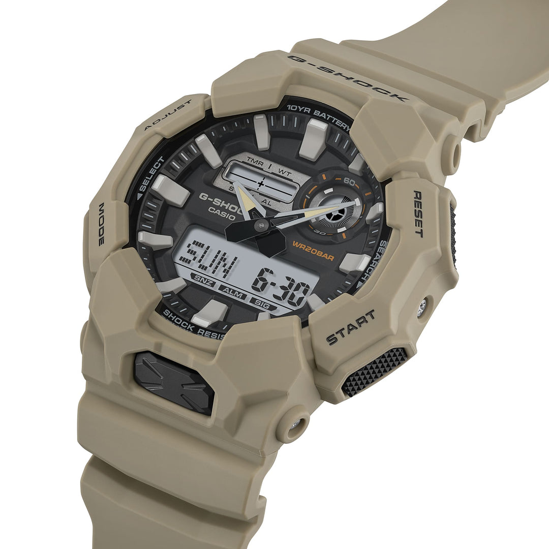 G-Shock GA010 Rugged Ana-Digi 10 Year Battery Tan