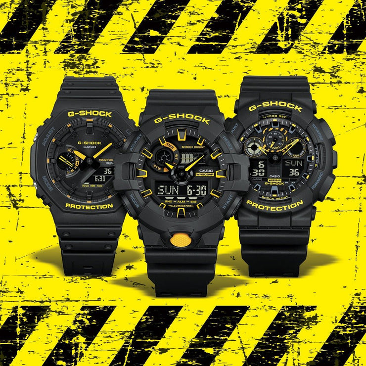 G - Shock GA100 Ana - Digi Black Yellow - Watches.com - GA100CY - 1A