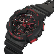 G - Shock GA100 Ignite Red Series - Watches.com - GA100BNR - 1A