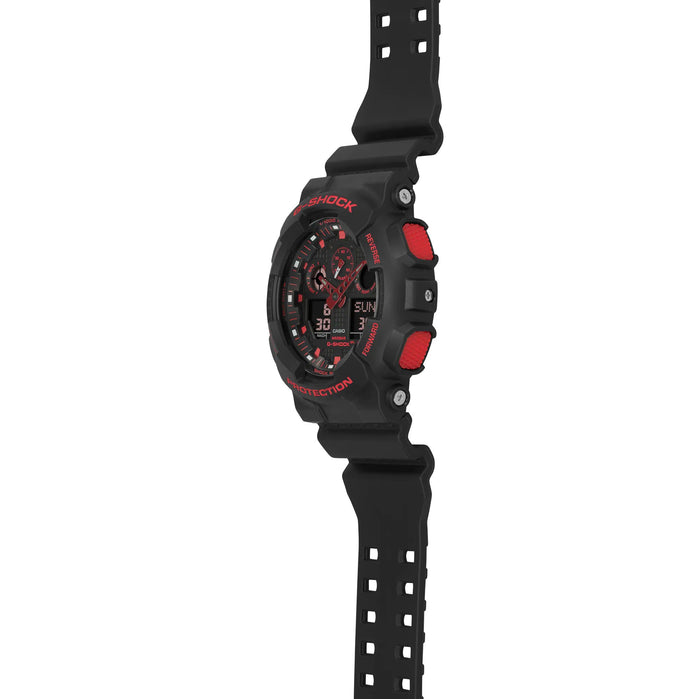 G-Shock GA100 Ignite Red Series angled shot picture