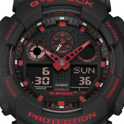 G - Shock GA100 Ignite Red Series - Watches.com - GA100BNR - 1A