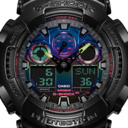 G - Shock GA110 Gamer's Rainbow Black - Watches.com - GA100RGB - 1A