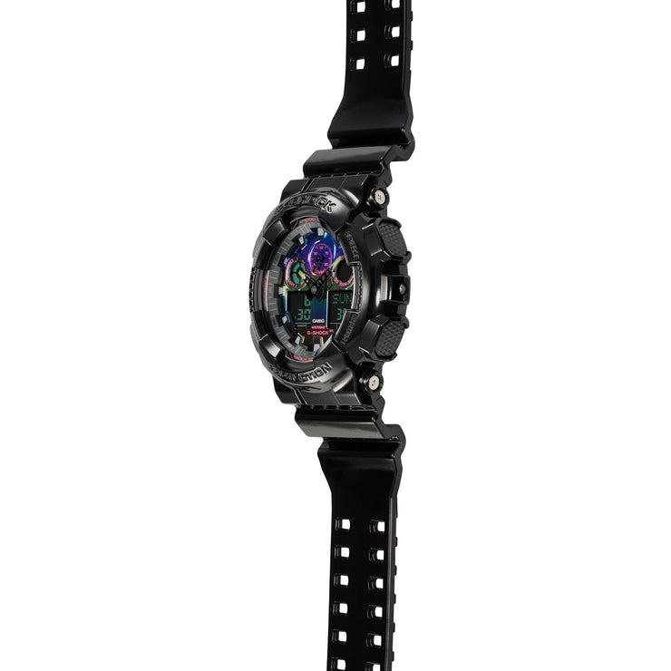 G - Shock GA110 Gamer's Rainbow Black - Watches.com - GA100RGB - 1A