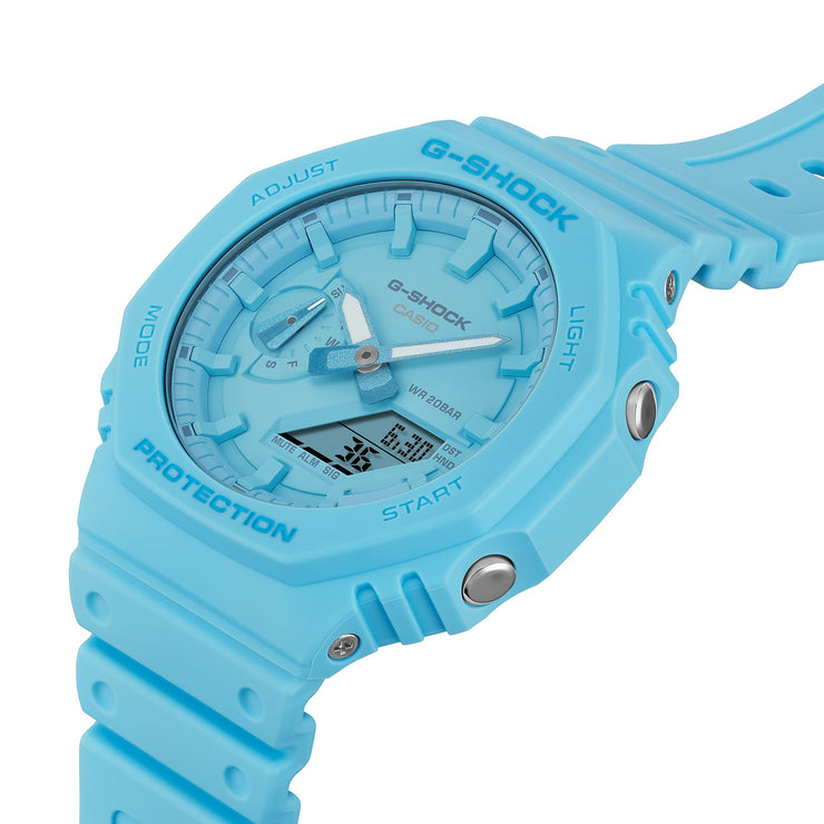 G - Shock GA2100 Ana - Digi Light Blue - Watches.com - GA2100 - 2A2