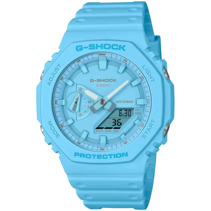 G - Shock GA2100 Ana - Digi Light Blue - Watches.com - GA2100 - 2A2