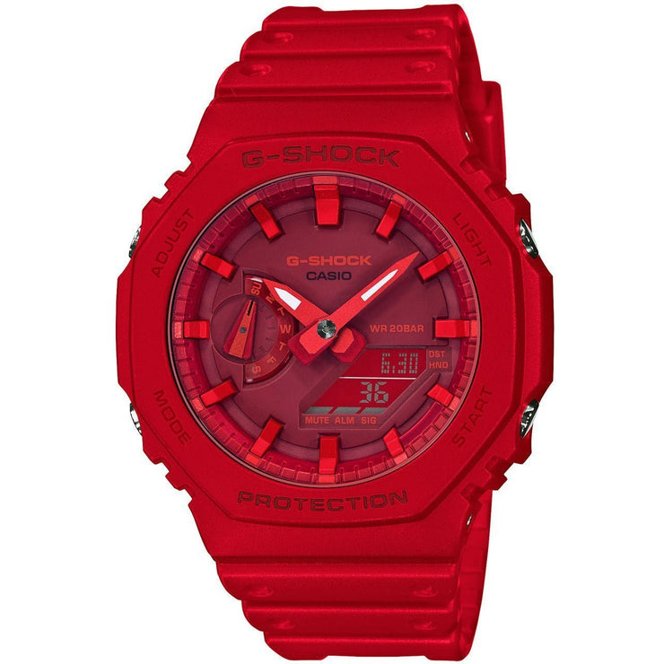 G - Shock GA2100 Carbon Core Guard Ana - Digi Red Out - Watches.com - GA2100 - 4A