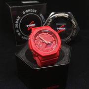 G - Shock GA2100 Carbon Core Guard Ana - Digi Red Out - Watches.com - GA2100 - 4A