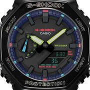 G - Shock GA2100 Gamer's Rainbow Black - Watches.com - GA2100RGB - 1A