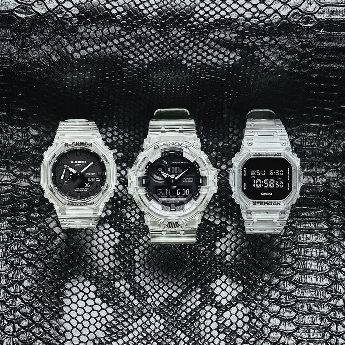 G-Shock GA2100 Transparent White angled shot picture